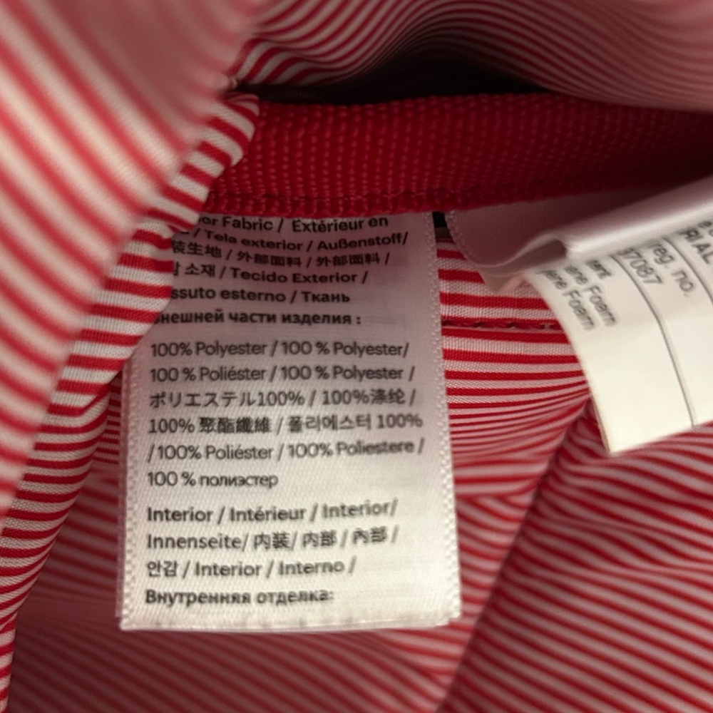 Herschel Supply Co Black Canvas Retreat Magnetic Drawstring Closure Backpack - Picture 11 of 15